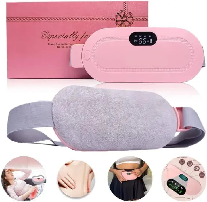 Electric Warm Belt 3s Fast Heat Relief Waist Pain Cramps Vibrating Abdominal Electric Belt 
